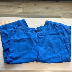 J JILL love linen cropped pants size XL petite